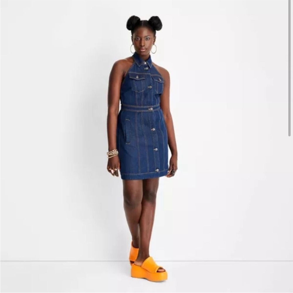 Future Collective Halter Dress - size 10